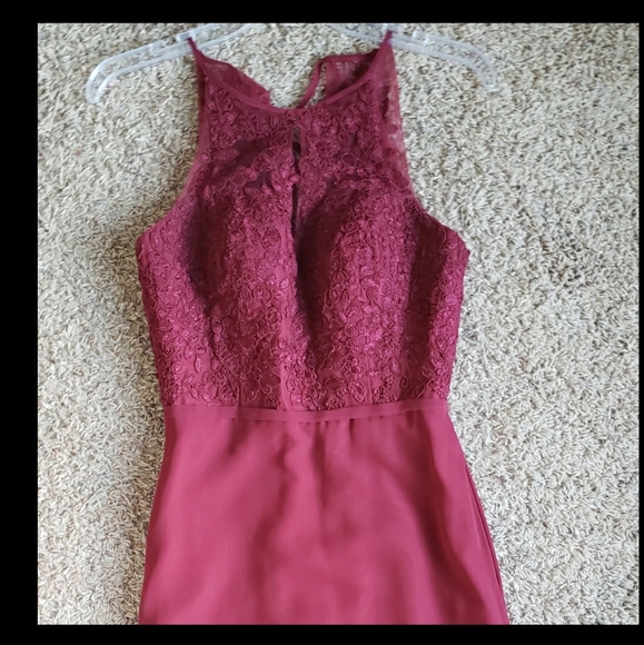 Burgandy Bridesmaids Dress - Picture 4 of 7